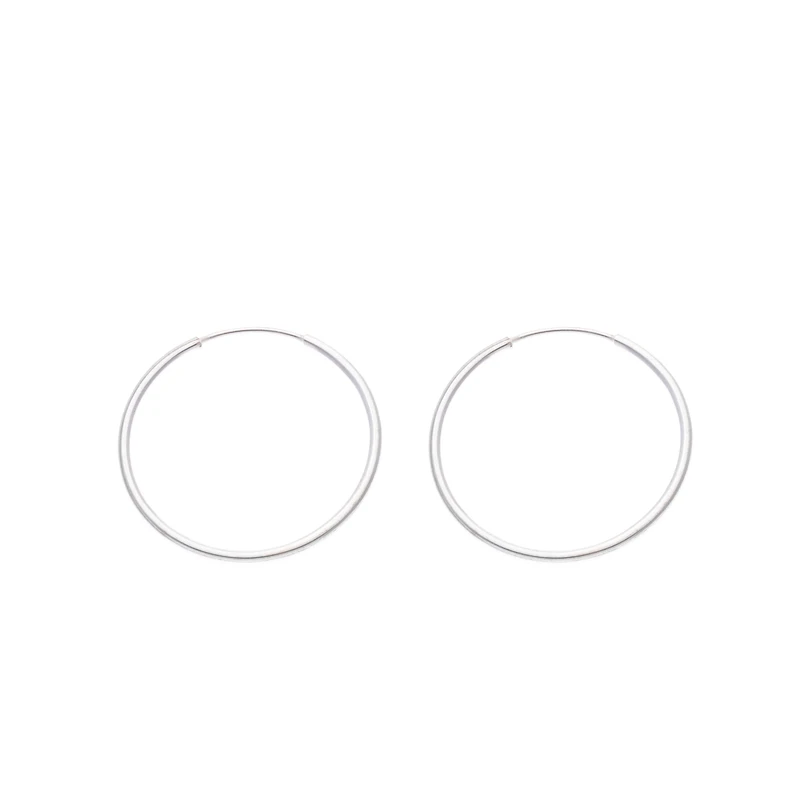 گوشواره نقره زنانه مدل حلقه‌ای ساده